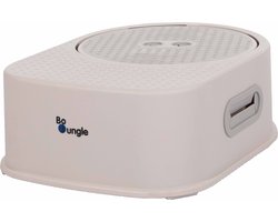 Bo Jungle - Opstapje Peuter en Volwassenen - Inklapbaar - 2 niveau's - Toiletkruk - Keukenhulpje - Antislip - Opstapkrukje Badkamer en WC - Leertoren - Step Up Stool Grijs - MAX 150KG