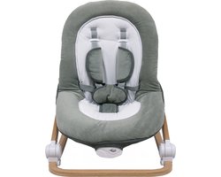 Bo Jungle - Schommelstoel en zitje in 1 - Wipstoel - Bouncer - Baby tot kleuter - Max. 18 kg - Muziek en vibratie functies - Rocker Pure White