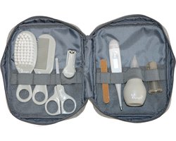Bo Jungle - Toilettas baby - Reis kit - Luieretui - Beautycase peuter - Cosmetica Tas - Compacte grooming set - 8 accesoires voor Baby - Baby's Health Set