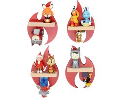 BOARTI Houten brandweer vlammenset kinderplankje Toniebox figuren wandplank Tonies muziekdoosje Houten brandweer vlammenset kinderplankje Toniebox figuren wandplank Tonies muziekdoosje