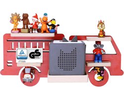 BOARTI Houten brandweerauto kinderplankje Toniebox figuren wandplank Tonies muziekdoosje Houten brandweerauto kinderplankje Toniebox figuren wandplank Tonies muziekdoosje