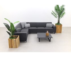 Boavista/Cuba Sunbrella loungeset - Sooty - 4-delig - links