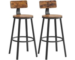 Bobbel Home - Barkruk - Set Van 2 - Vintage - Zwart