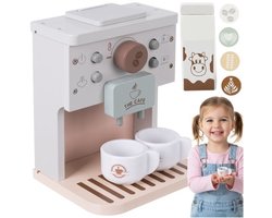 Bobbel Home - Houten Koffiezetapparaat - Speelgoed Koffiemachine - Houten Keukenspeelgoed - Rollenspel Speelgoed - Barista Speelset Kinderen - Keuken Accessoires - keuken speelgoed - Vanaf 3 jaar