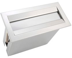 Bobrick Professionele Handdoekdispenser B-526 – RVS Mat Satijn – Wastafel-Inbouw – Voor Universele Handdoekjes (C-vouw & Z-vouw) – Luxe RVS Sanitaire Hardware
