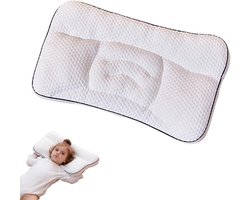 Bobypet - Kinderkussen - Ademend Slaapkussen - Ergonomisch 6-12 Jaar - Wasbare - Voor Jongens En Meisjes - Wit
