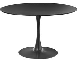 BOCA - Ronde eettafel - Zwart - 120 cm - MDF