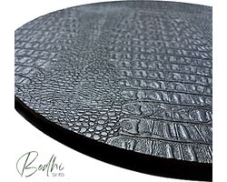 Bodhi by Ed - Dienblad - Rond - 30 cm - Decoratie - Vierkant - Ovaal - Croco - Leer - Zwart