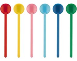 BODUM | Bistro lepels 14cm | Kunststof theelepel | 6 stuks