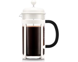 Bodum | Java French Press Cafetière | Kunststof | 8 kops | Gebroken Wit | 1L