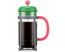 Bodum | LIMITED EDITION | Java French Press Cafetière | Kunststof | 8 kops | Groen/Grijs/Roze | 1L