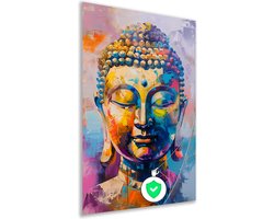 Boeddha poster - Religie poster - Posters Verf - Muurdecoratie modern - Poster woonkamer - Woonaccessoires poster 40x60 cm