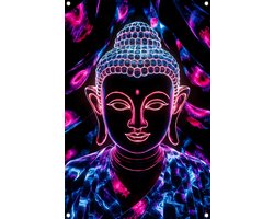 Boeddha posters - Beeld tuinposter - Tuinposters Patronen - Balkon decoratie - Tuin accessoires - Decoratie muur tuinposter 40x60 cm