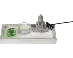 Boeddha zen tuintje set 19x10cm