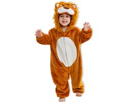 BoefieBoef Wilde Leeuw Dieren Kleuter Onesie Peuter Pyjama Kinderen 2 tot 4 jaar – Verkleedkleding met Luierrits – Carnaval Dierenpak - Kerst en Kraamcadeau - Zacht Flanel - Baby Romper - Boxpak - Jongens - Meisjes - Kruippak - Winterpak