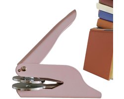 Boek Embosser - Hand Stempel Reliëf Tool - Papier Ambachten - Duurzaam Metaal - 125 cm - Roze
