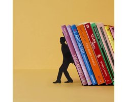 Boekenhouder Too Many Zwart - Assistent-vorm Grappig - HTML Content - Boekensteun boeksteun