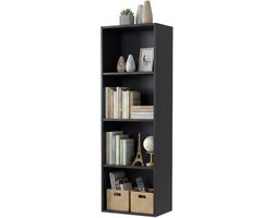 Boekenkast - 106 x 32 x 24 cm - smal - zwart