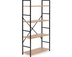 Boekenkast - 113x23,5x58,5cm - MDF - hout zwart