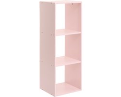 Boekenkast 3 Vakken Louve Roze