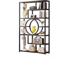 Boekenkast Adonis - Bruin - Boekenrek - 5 lagen - Woonkamer, slaapkamer en kinderkamer - Hout - 95x30x175cm