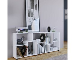 Boekenkast Azira 164 cm 8 open vakken-wit