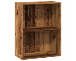 Boekenkast | Boekenrek | Opbergkast 60x30x77 cm bewerkt hout oud houtkleurig