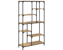 Boekenkast | Boekenrek | Opbergkast Artisan Eiken 99 x 35,5 x 176 cm Bewerkt hout
