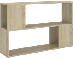 Boekenkast | Boekenrek | Opbergkast | Vakkenkast 100x24x63 cm bewerkt hout sonoma eikenkleurig