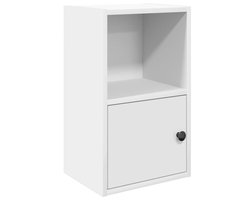 Boekenkast | Boekenrek | Opbergkast | Vakkenkast 31x24x52 cm bewerkt hout wit