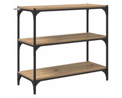 Boekenkast | Boekenrek | Opbergkast | Vakkenkast Artisan Eiken 80 x 33 x 70,5 cm