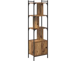 Boekenkast | Boekenrek | Opbergkast | Vakkenkast Oud Hout 44,5 x 30 x 154,5 cm Bewerkt hout
