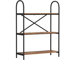 Boekenkast | Boekenrek | Opbergkast | Vakkenkast Oud hout 80 x 30 x 109 cm Bewerkt hout