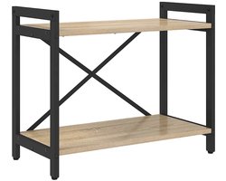 Boekenkast | Boekenrek | Opbergkast | Vakkenkast Sonoma eiken 60 x 30 x 48.5 cm Bewerkt hout