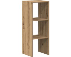 Boekenkast | Boekenrek | Opbergkast | Vakkenkast stapelbaar 30x30x80 cm bewerkt hout artisanaal eiken