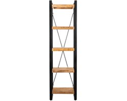 Boekenkast Britt mangohout met legplanken 55 cm - Naturel
