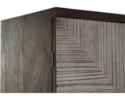 Boekenkast - closet spruce mdf 86x41x181 aged light brown - bruin