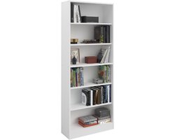 Boekenkast Hobby 198 Cm-5 Legplanken-wit