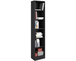 Boekenkast Hobby lengte 41 cm-5 legplanken-zwart