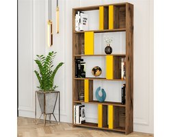 Boekenkast Lima Melamine Geel