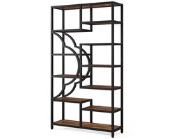 Boekenkast Martino - Vakkenkast 180cm - Opbergkast - 11 lagen - Boekenrek - Woonkamer, slaapkamer, kantoor