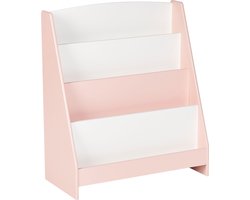 Boekenkast met 4 planken LILOET Bewerkt hout 70 cm Pastelroze