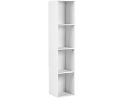Boekenkast met 4 planken WINNIPEG 143 cm Wit