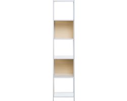 Boekenkast met 5 planken BOGOTA 165 cm Wit