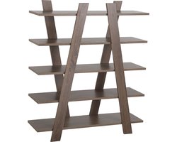 Boekenkast met 5 planken ESCALANTE 116 cm Donkerbruin