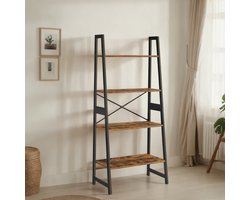 Boekenkast – Met Bamboe Frame – Natuurlijke Look