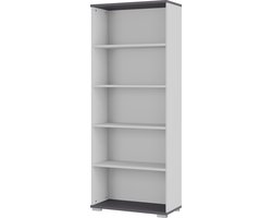 Boekenkast Presley 80cm - lichtgrijs