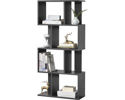 Boekenkast schap Marseille 130x60x24 cm donkergrijs