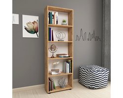 Boekenkast schap Vara 172x55x20 cm eiken
