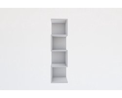Boekenkast - Stijlvol Wit - 25x95x27cm - Duurzaam Melamine